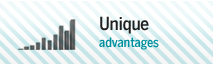 Unique advantages